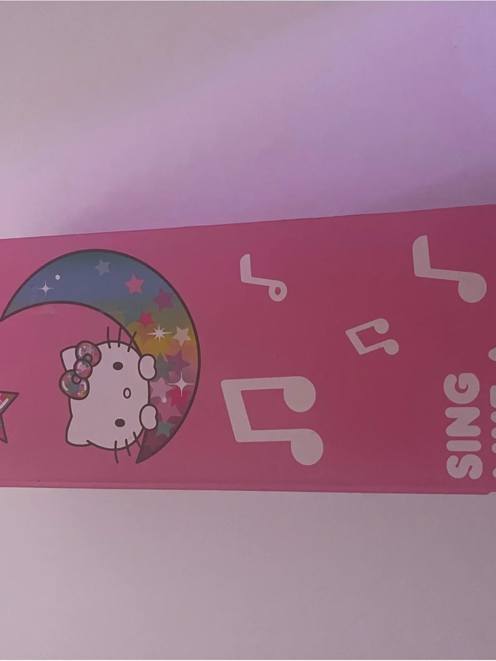 New Hello Kitty White and Pink Bluetooth Karaoke Microphone